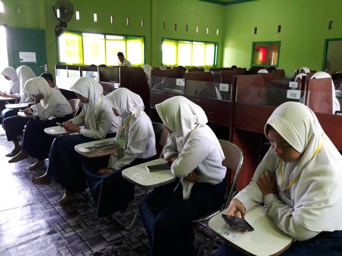 Pelaksanaan UMBN BK & HP Android di MTsN3 TJT