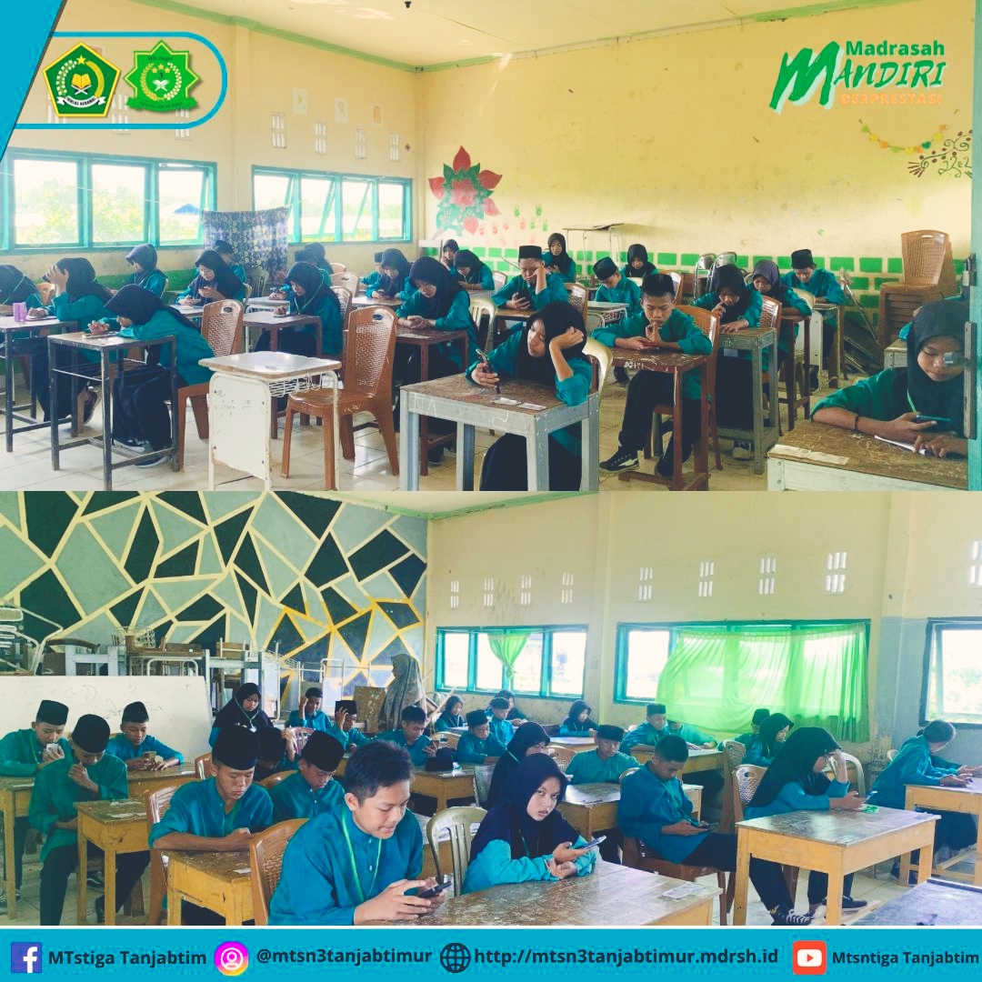 Ujian Madrasah Berbasis Android Mulai di Terapkan MTsN 3 Tanjung Jabung Timur