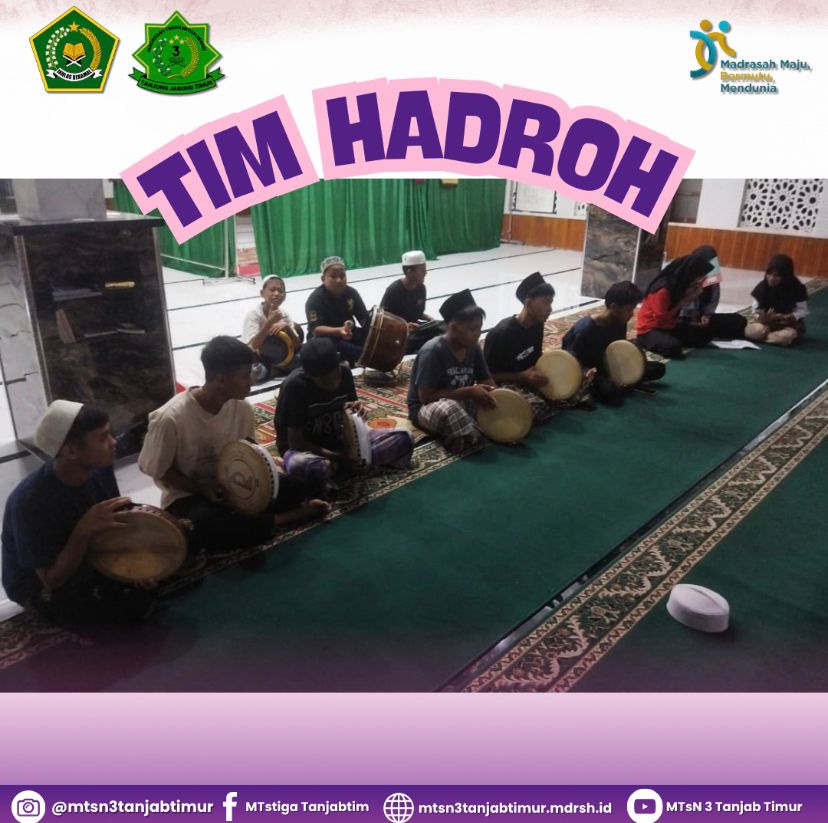 Giat Berlatih MTsN 3 Tanjabtimur Optimis Hadrah Meraih Prestasi 
