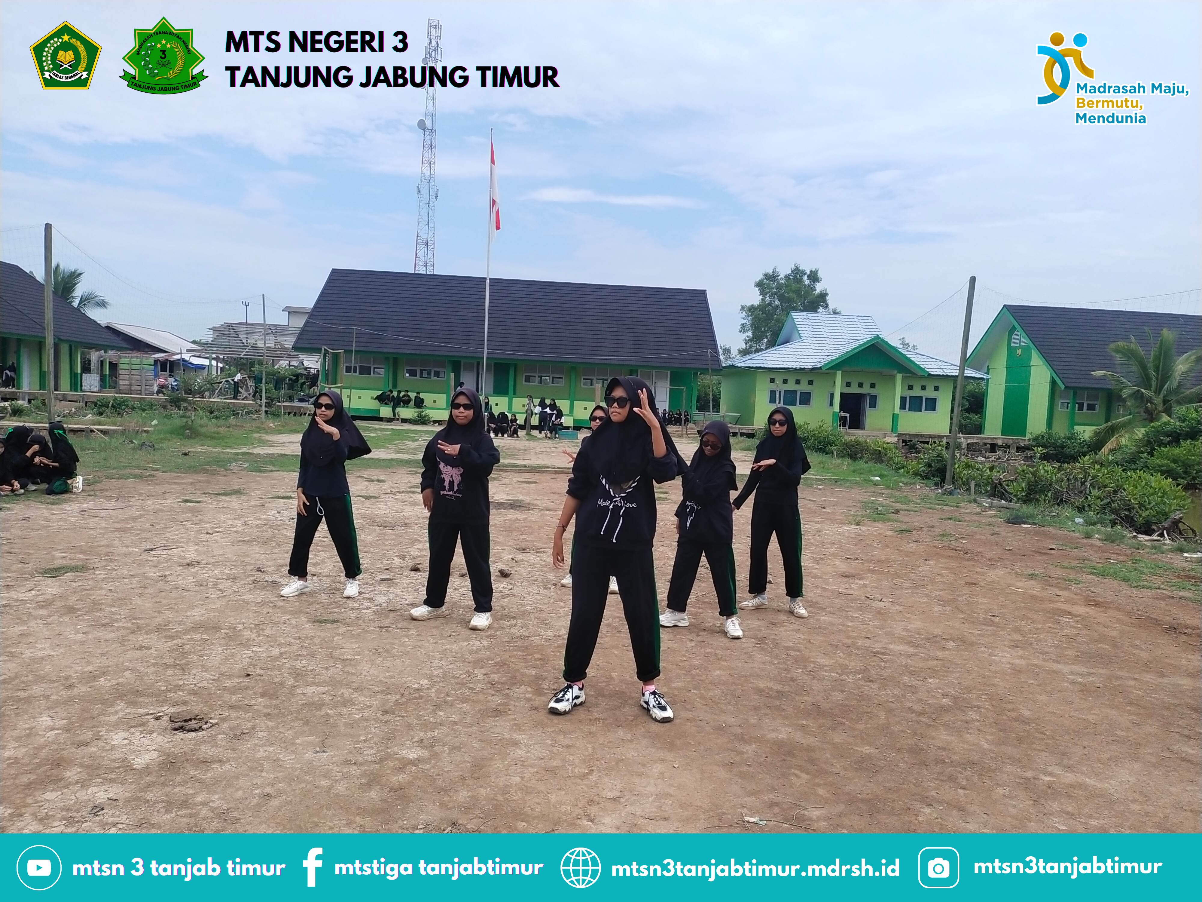 MTsN 3 Tanjung Jabung Timur Lanjutkan Class Meeting Hari Kedua dengan Lomba Senam Kreasi dan Azan