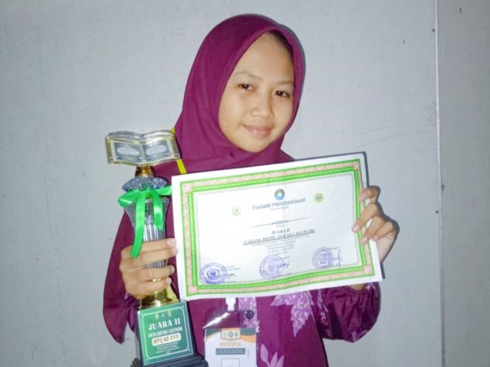 Cinta Al-Quran Berbuah Prestasi, Miftah Alfiani Raih Juara 2 di MTQ Kecamatan Mendahara