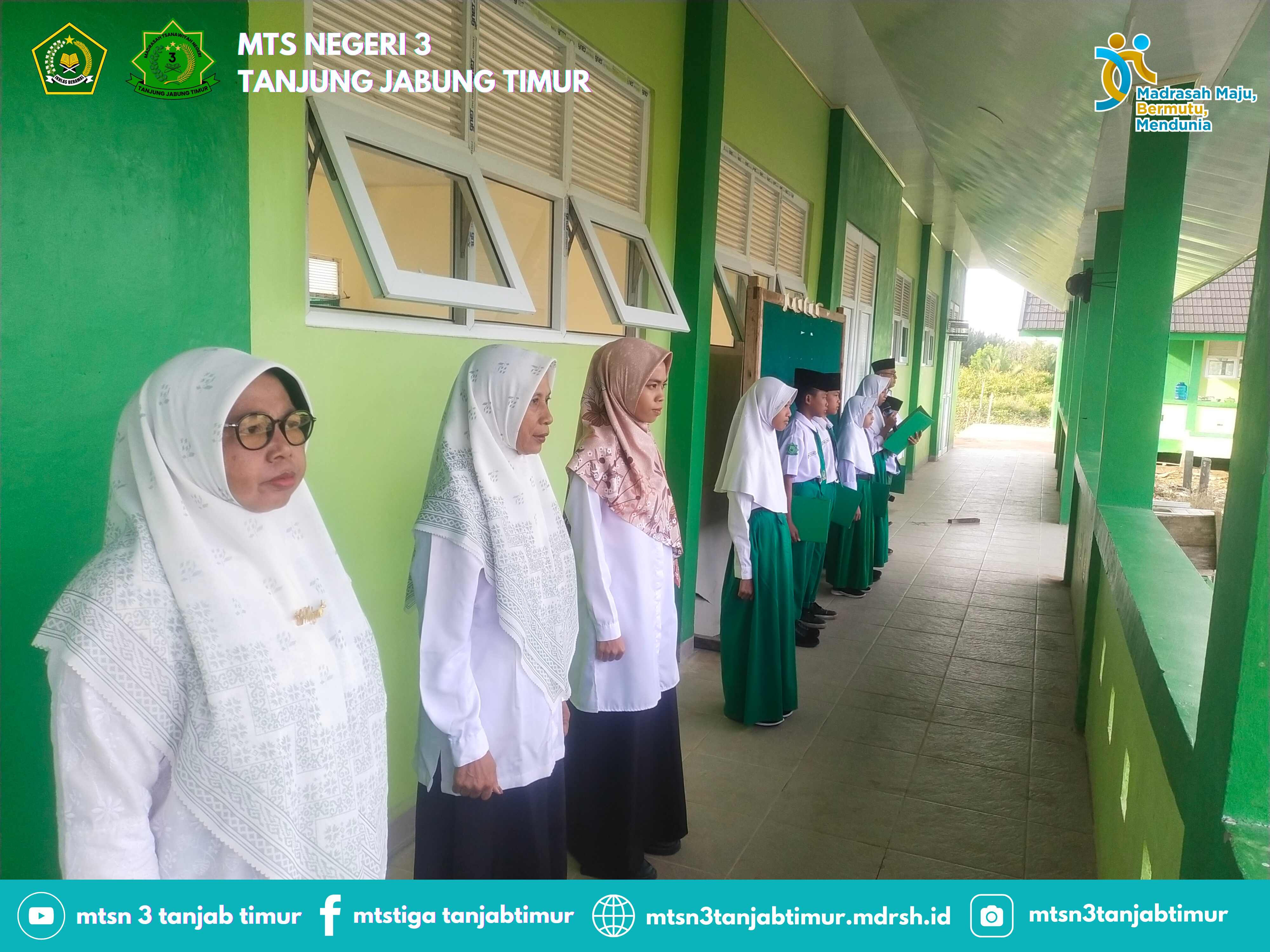 MTsN 3 Tanjung Jabung Timur Perkuat Disiplin Siswa Melalui Upacara Bendera