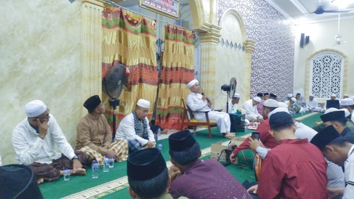 Humas MTsN 3 Tanjung Jabung Timur Hadiri Peringatan Isra Miraj di Masjid Taqwa Mendahara Ilir