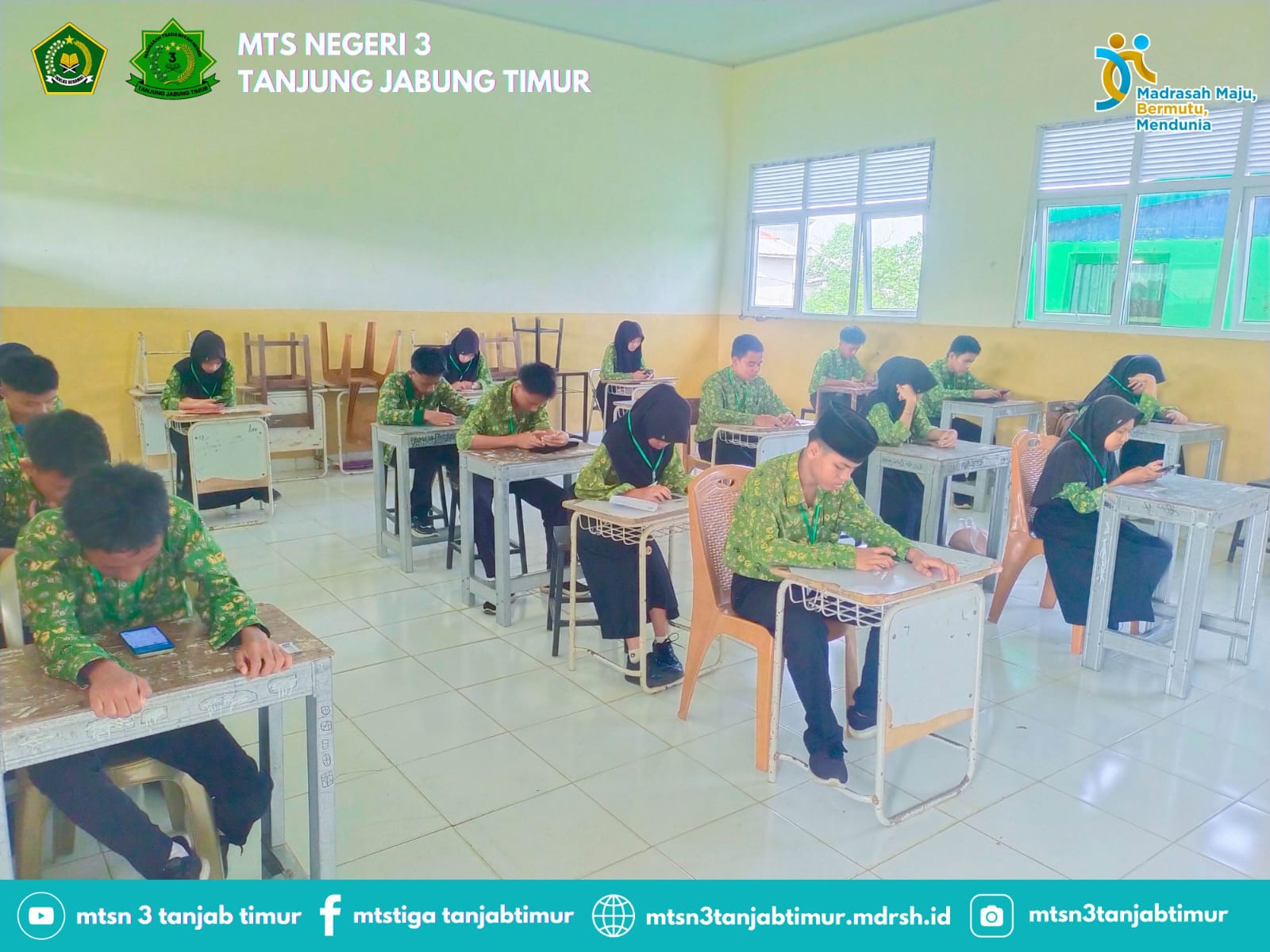 Day 3 Ujian MTsN 3 Tanjung Jabung Timur: Ketertiban dan Kelancaran Optimal