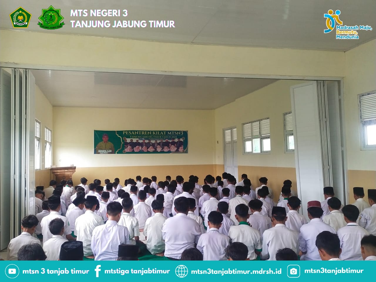 MTsN 3 Tanjung Jabung Timur Kembali Jalankan Pembiasaan Sholat Zuhur Berjamaah Pasca Libur Lebaran