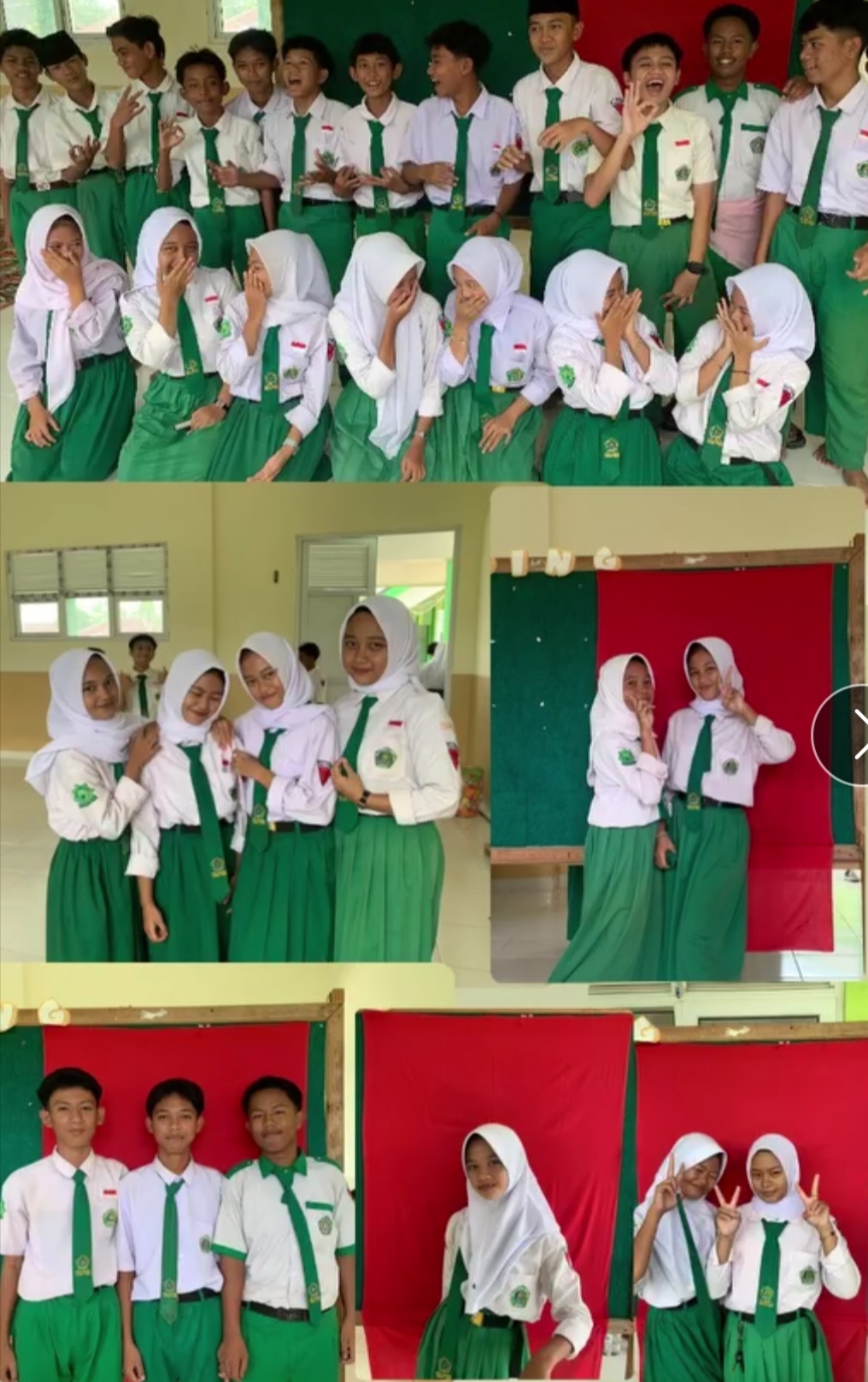 Kelas IX MTsN 3 Tanjung Jabung Timur Adakan Sesi Foto untuk Persiapan Assessment Madrasah