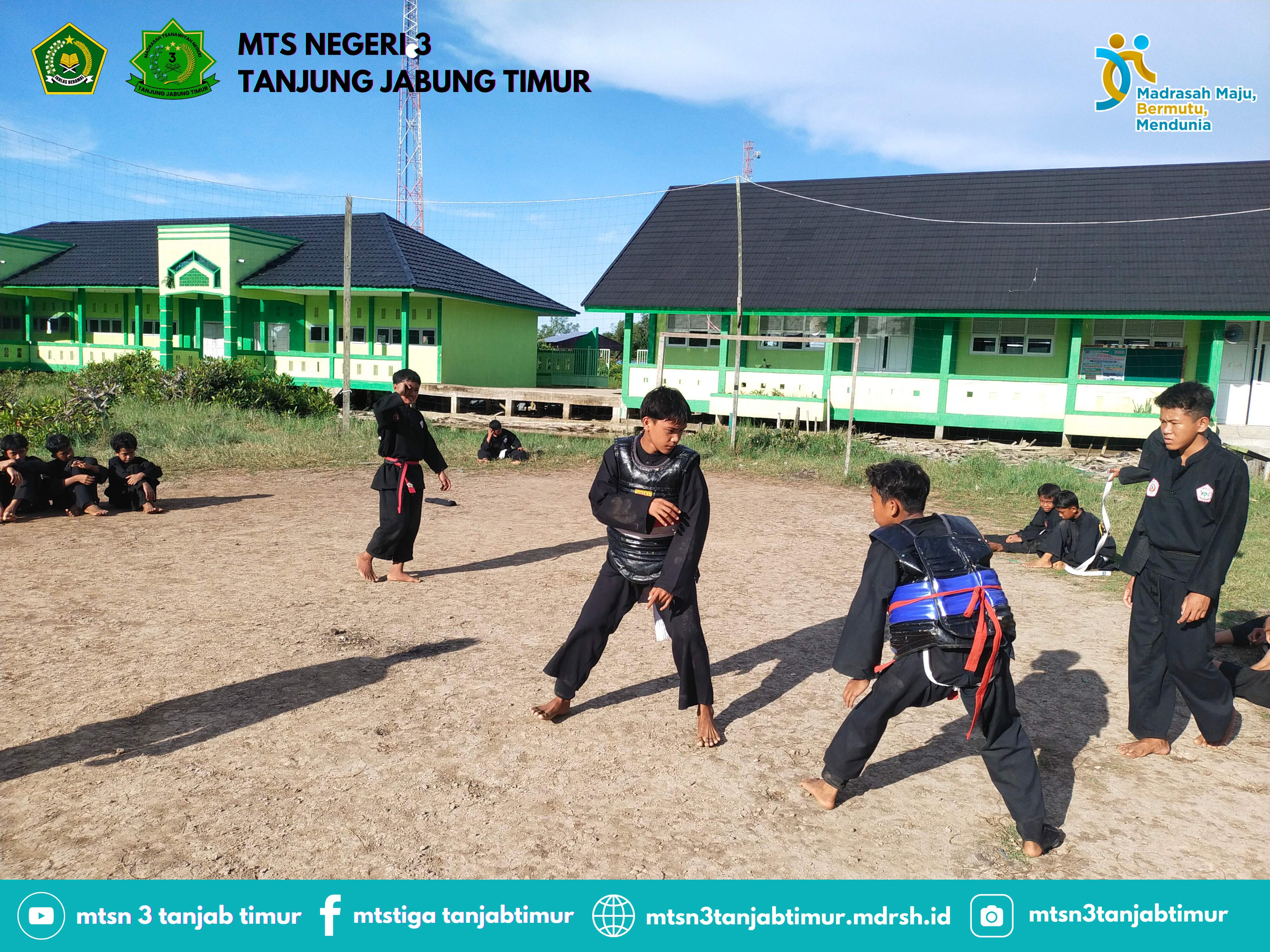 Latihan Silat Kini Jadi Pilihan Ekstrakurikuler Menarik di MTsN 3 Tanjung Jabung Timur