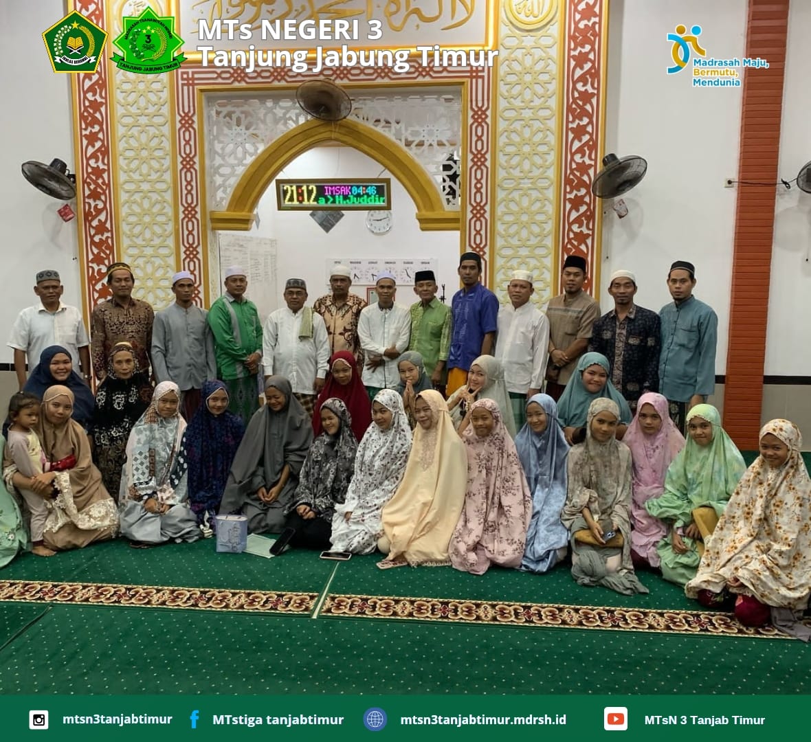 Keutamaan bulan Ramadhan : MTsN 3 Tanjung Jabung Timur Gelar Safari Ramadhan Malam kedua 