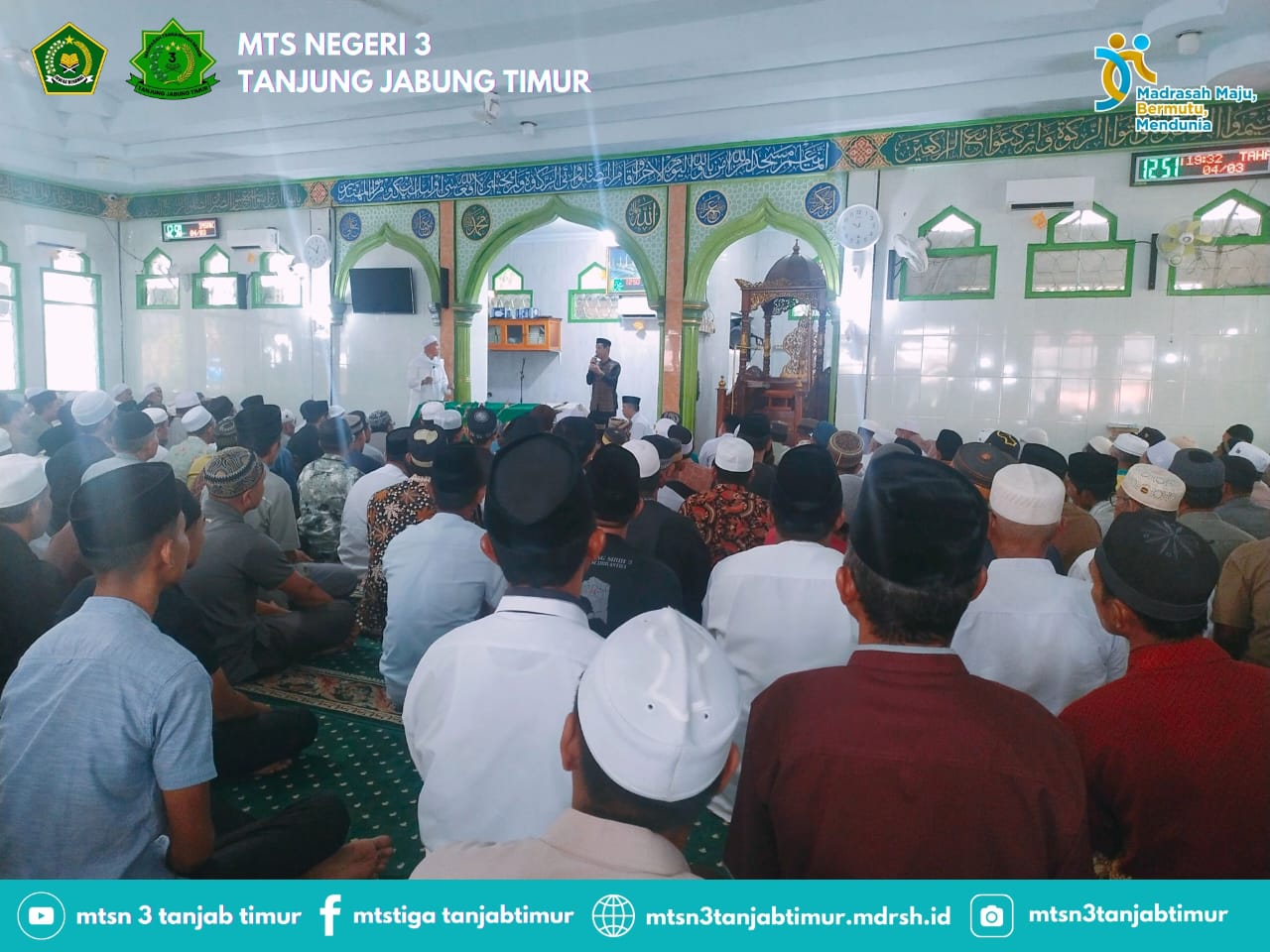 Duka Yang Mendalam : Keluarga Besar MTsN 3 Tanjung Jabung Timur Bertakziah ke Kediaman Almarhum Muhammad Ihsan Lubis, M. Pd.I