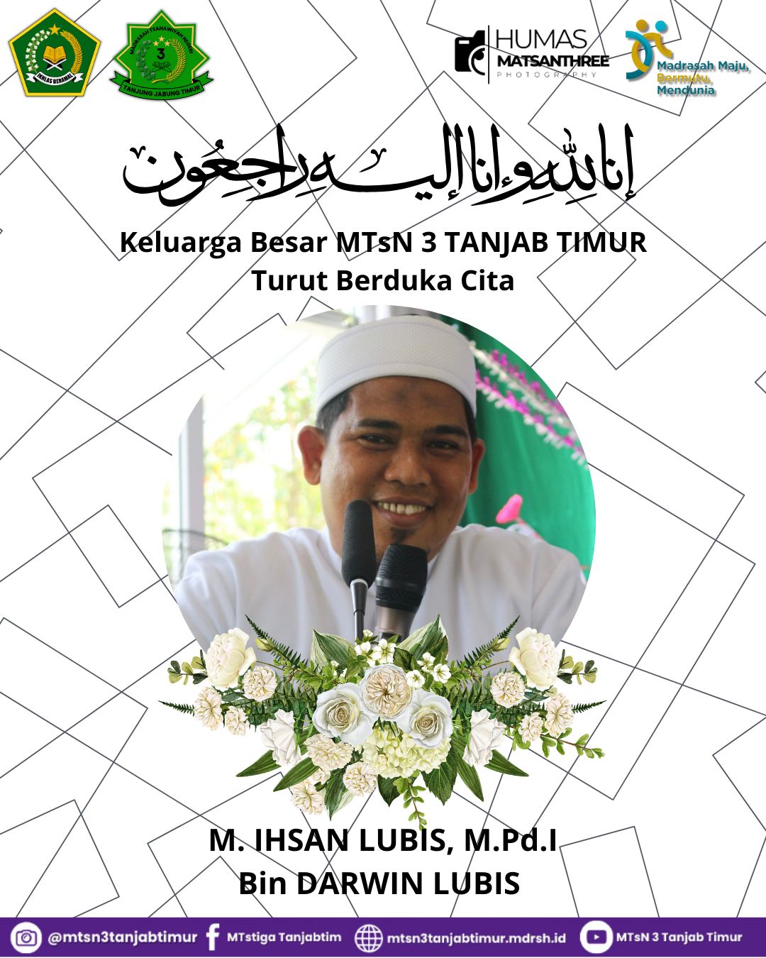 Duka Cita yang Mendalam : MTsN 3 Tanjung Jabung Timur Kehilangan Salah Satu Guru Terbaik