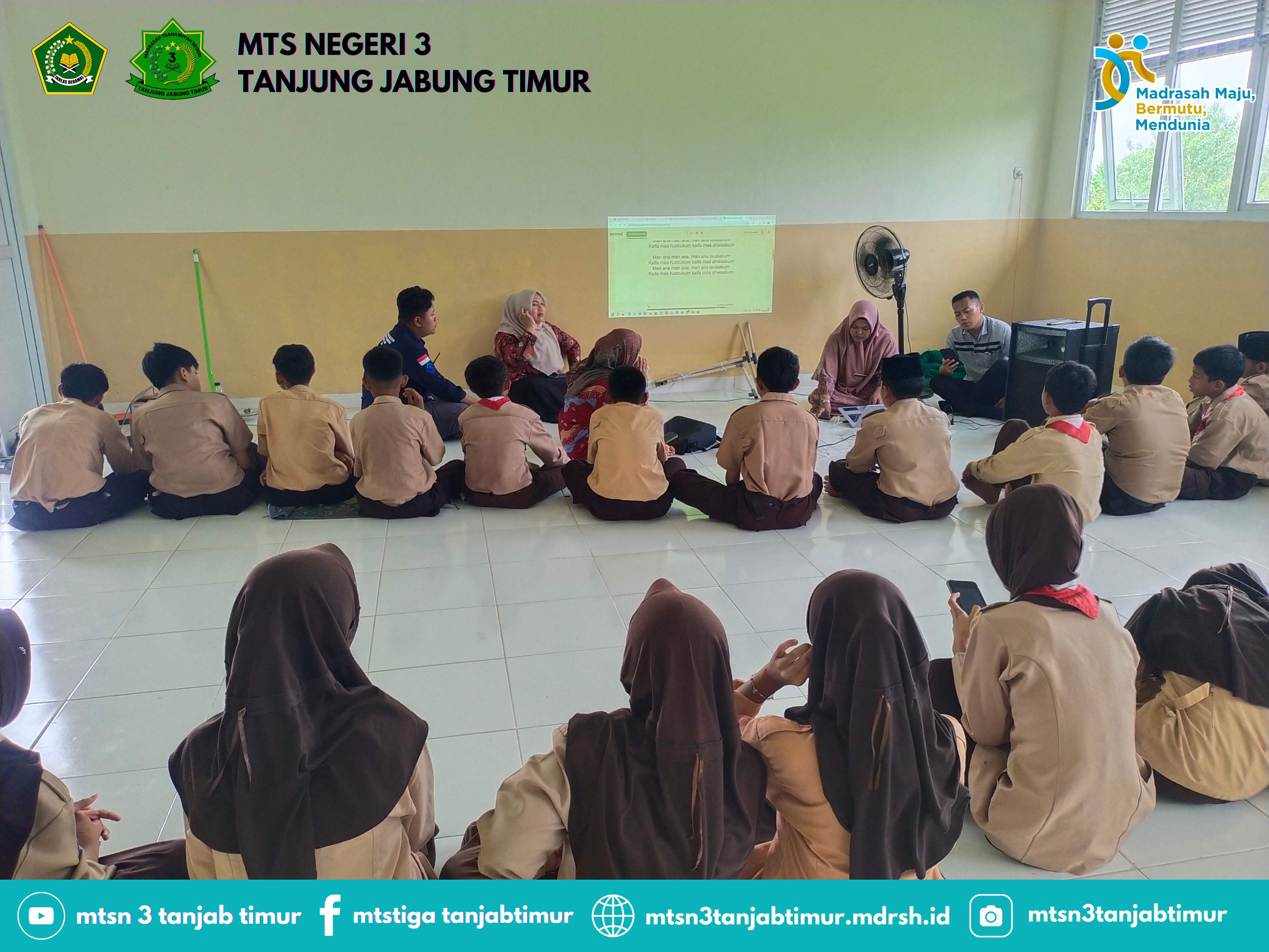 Persiapan Nostalgia: Siswa MTsN 3 Tanjung Jabung Latihan Vokal Jelang Perpisahan
