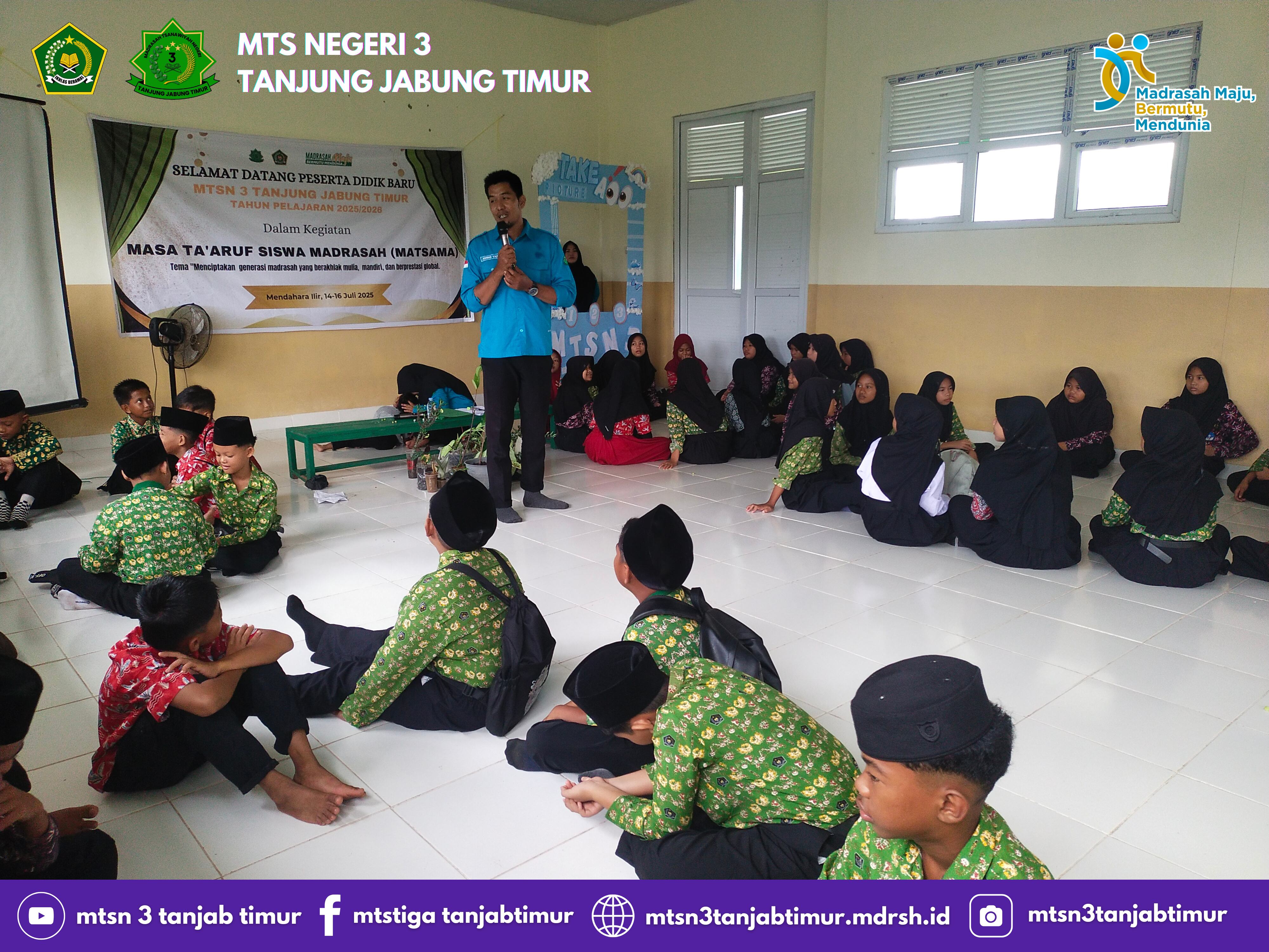 MTsN 3 Tanjung Jabung Timur Lakukan Asesmen dan Cek Ibadah pada MATSAMA Hari Ketiga