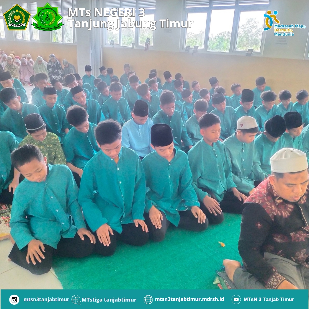 Memupuk Siswa yang Islami, MTsN 3 Tanjung Jabung Timur Konsisten Sholat Dhuha Berjamaah