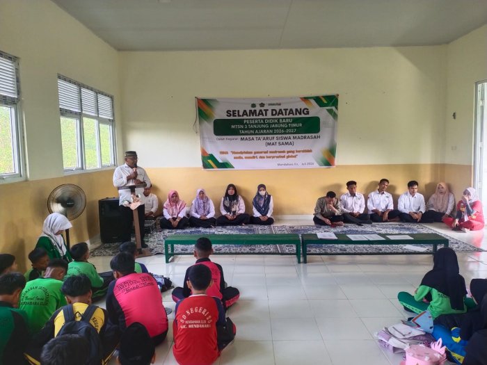 Kepala MTsN 3 Tanjung Jabung Timur Resmi Buka MATAMUDA Tahun Pelajaran 2026/2027