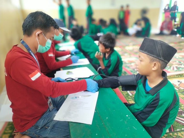 Puskesmas Mendahara Gelar Cek Kesehatan Gratis di MTsN 3 Tanjung Jabung Timur