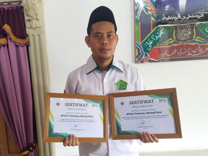 HAB ke-80 Kemenag: MTsN 3 Tanjung Jabung Timur Sabet Juara Website dan Media Sosial