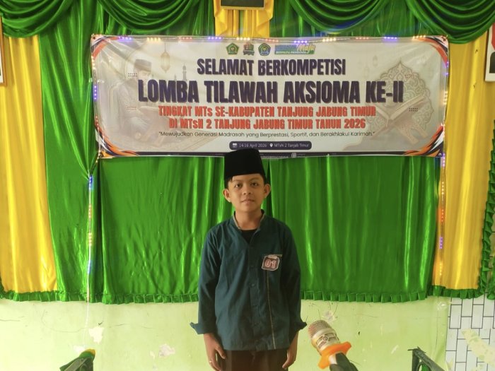 Peserta Aksioma MTsN 3 Tanjung Jabung Timur Tampil Memukau di Cabang Tilawah