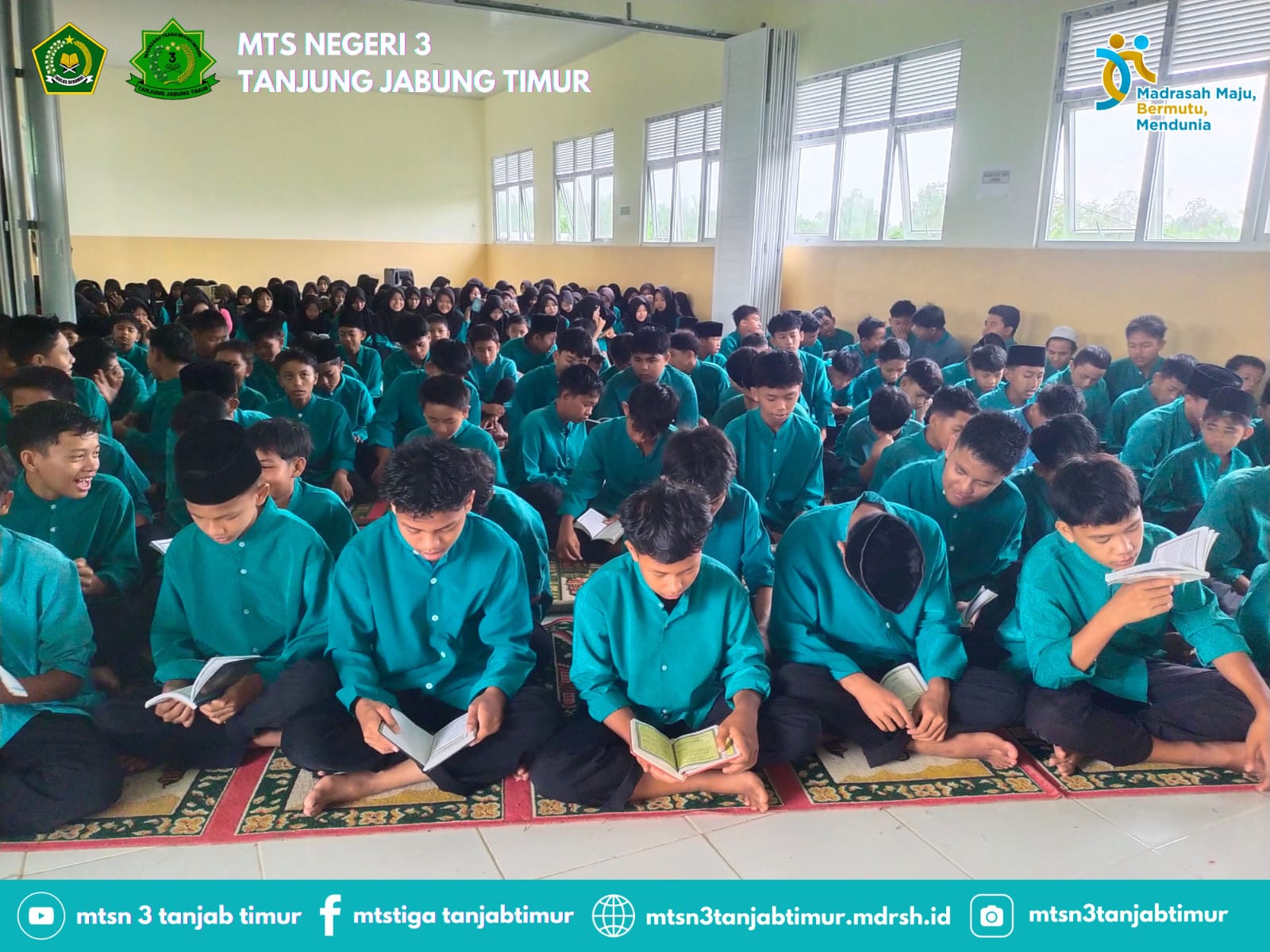 MTsN 3 Tanjung Jabung Timur Laksanakan Yasinan Perdana Pasca-Libur Idul Fitri