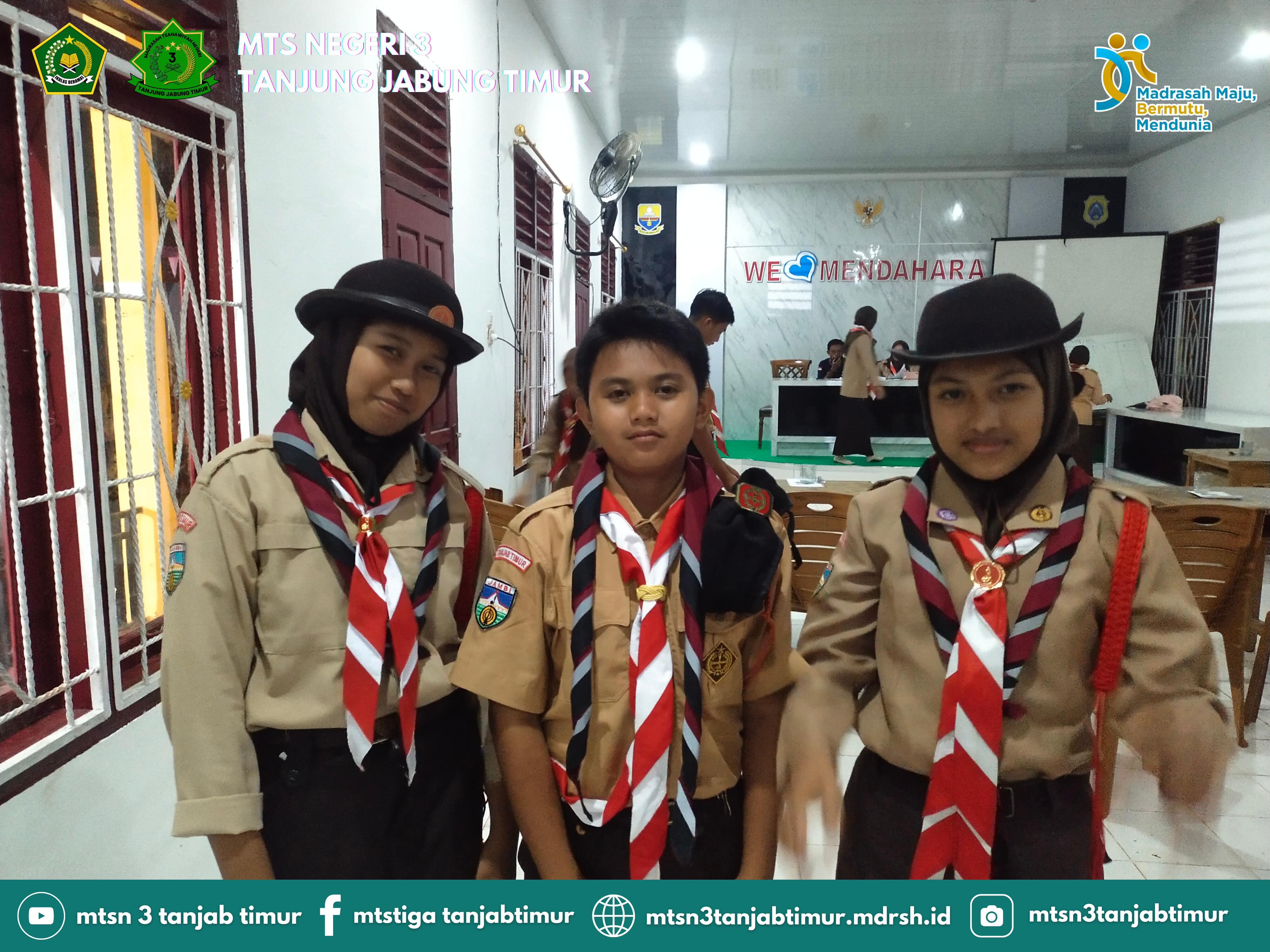 MTsN 3 Tanjung Jabung Timur Jadi Juara Satu Lomba Cerdas Cermat Dalam Pramuka Kwartir Ranting Kecamatan Mendahara 