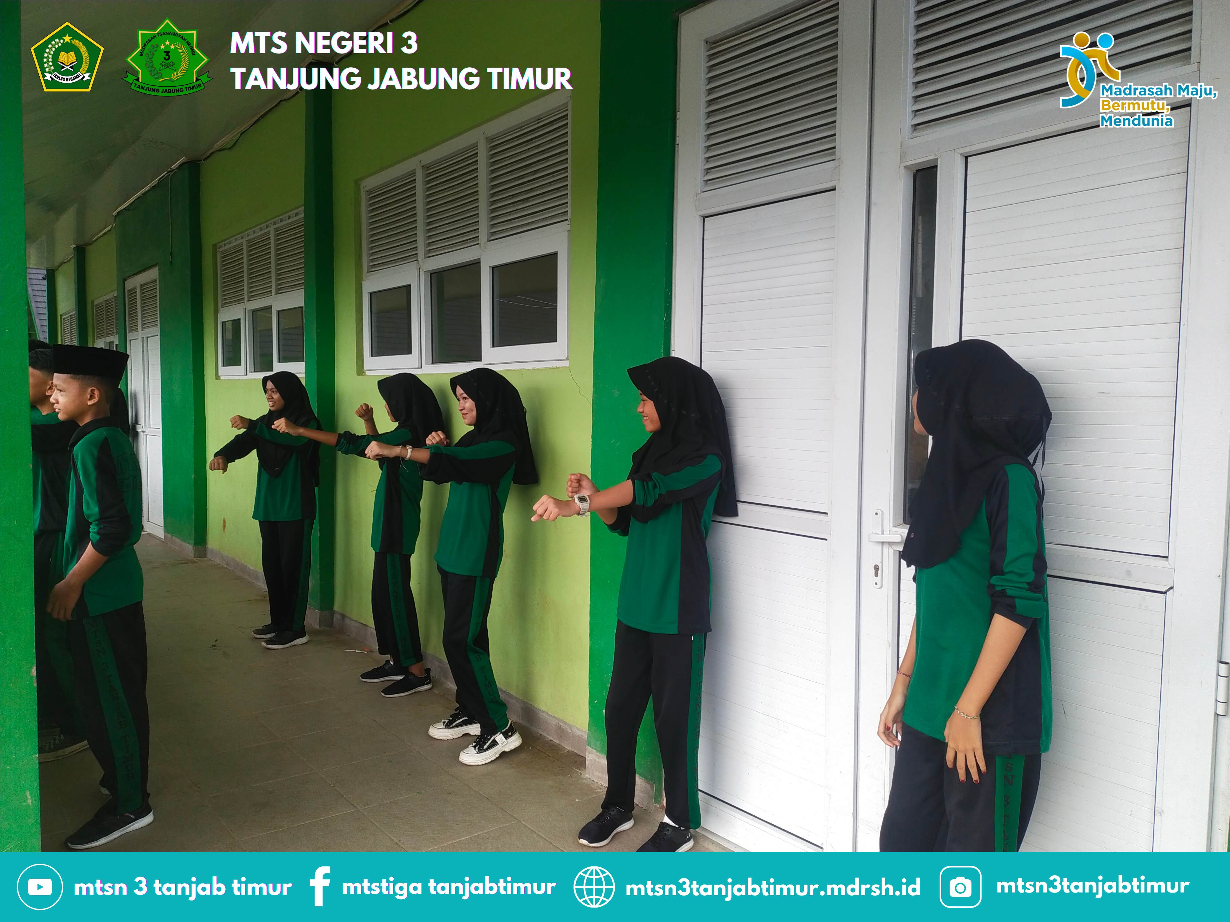 MTsN 3 Tanjung Jabung Timur Bangkitkan Semangat Pasca-Lebaran dengan Senam Pagi