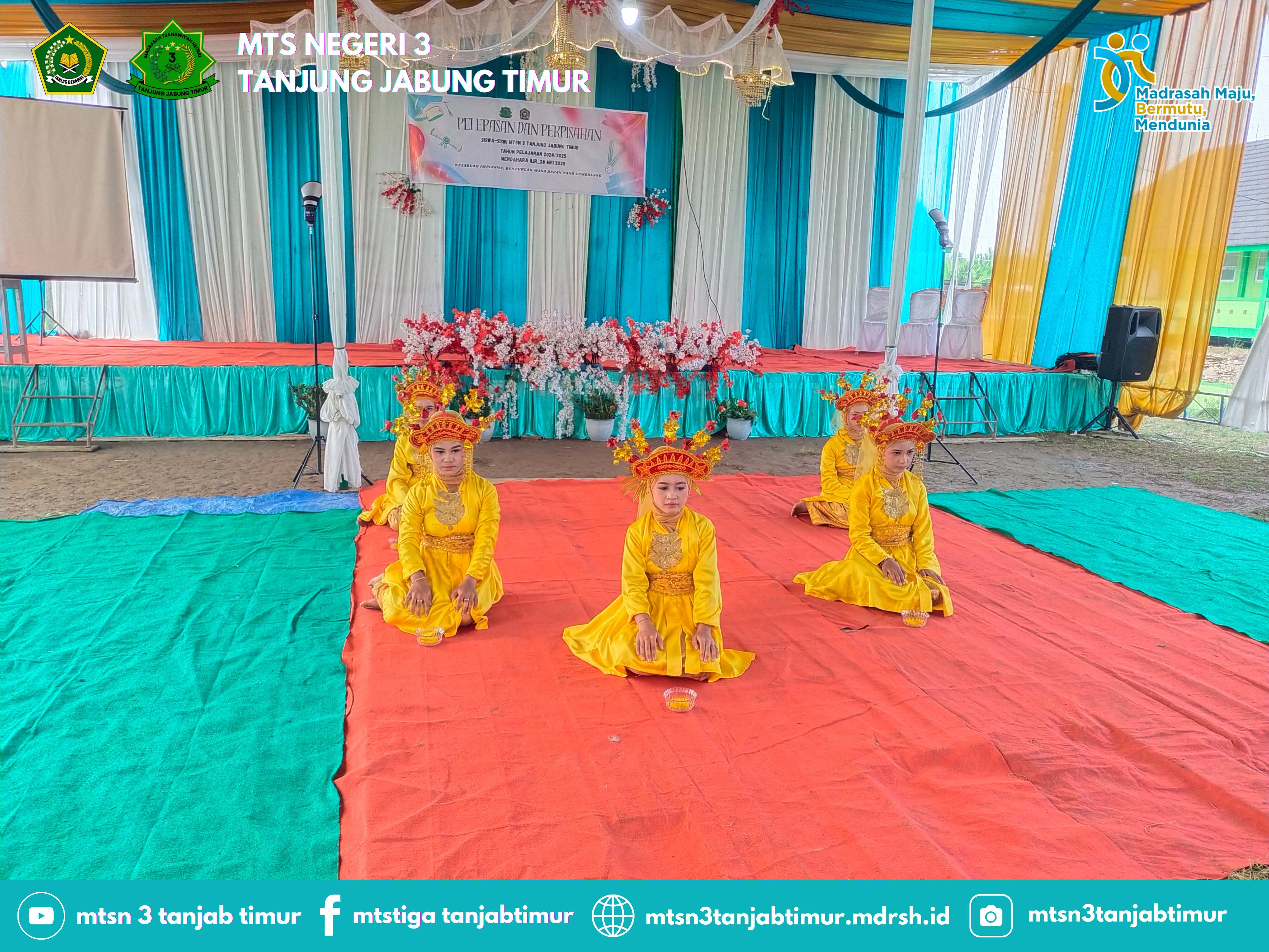 Pelepasan Kelas IX MTsN 3 Tanjung Jabung Timur Berlangsung Meriah dan Penuh Haru