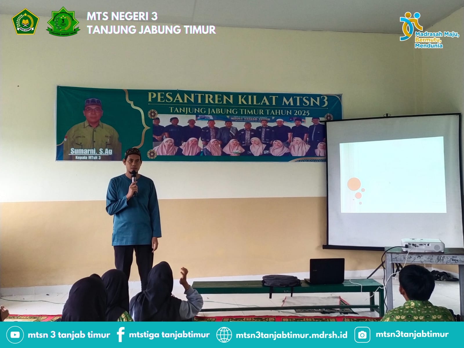 Pesantren Kilat di MTsN 3 Tanjabtimur Tutup dengan Tema Pentingnya Sholat