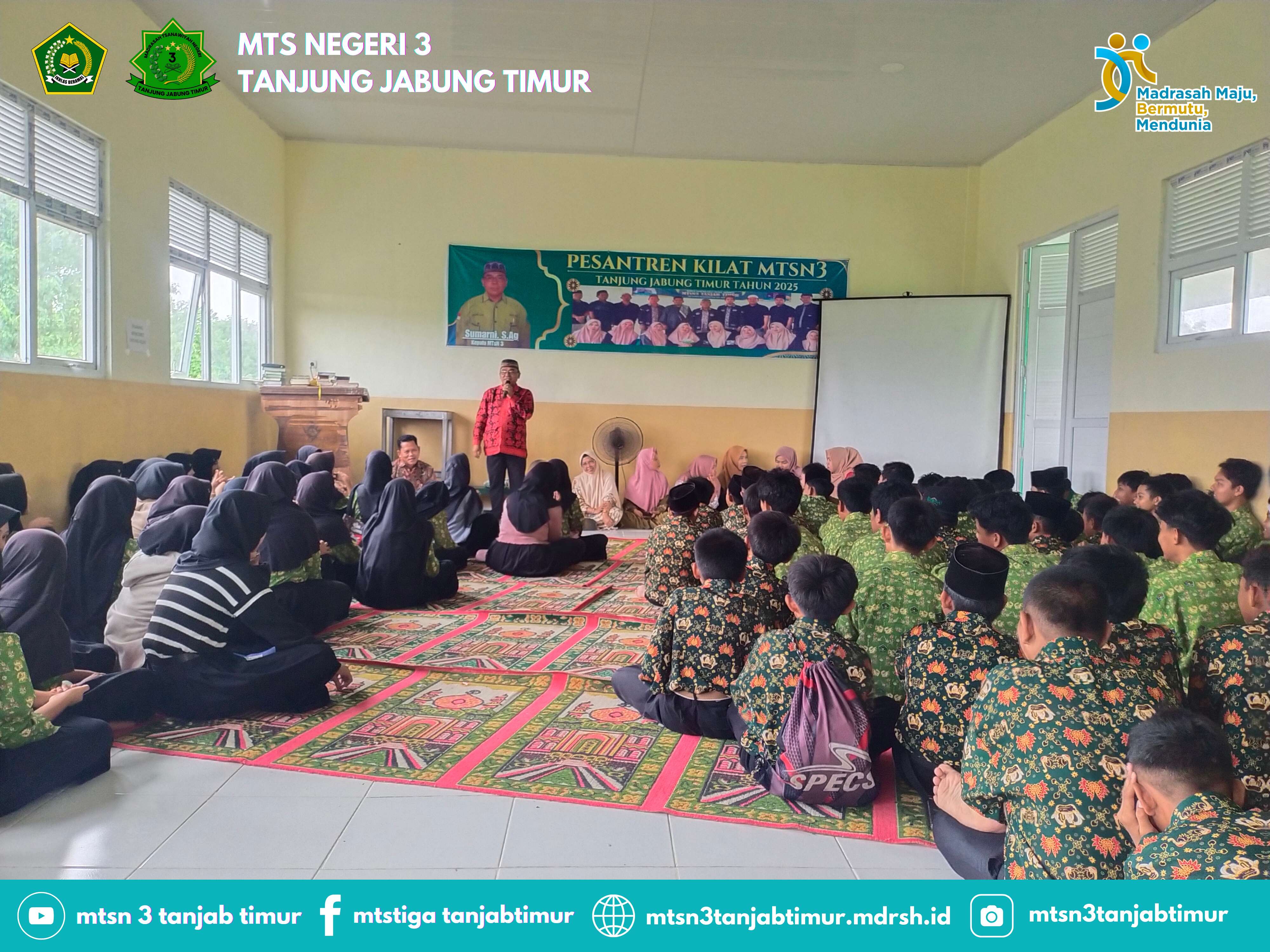 MTsN 3 Tanjung Jabung Timur Sukses Gelar Acara Penutupan Pesantren Kilat